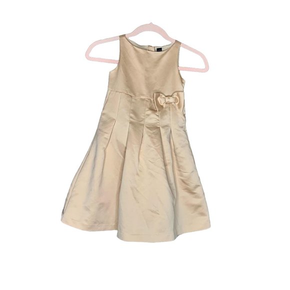 Baby Gap Bow Front Zipper Back Dress 5 Years - Picture 1 of 8